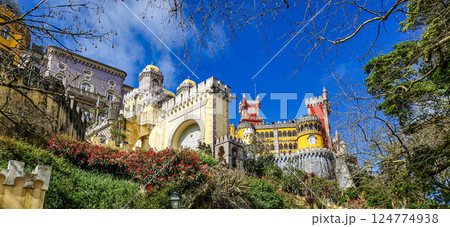 The National Palace of Pena, a UNESCO World Heritage Site at Sintra, Portugal. The National Palace of Pena, a UNESCO World Heritage Site at Sintra, Portugal. 124774938