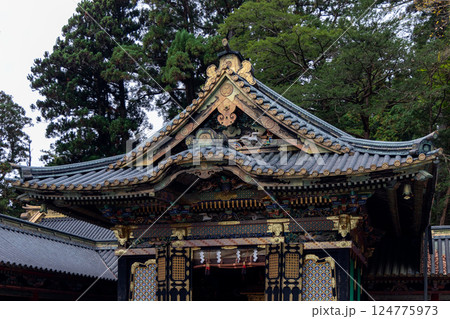 Shinyosha Portable Shrine Building at Toshogu Shrine in Nikko Japan 124775973