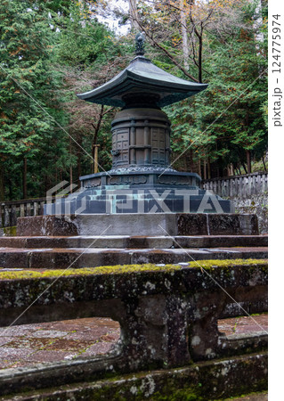 Historic Okumiya Hoto in Nikko Japan resting place of Tokugawa Ieyasu 124775974