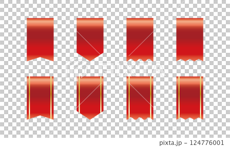 Red ribbon frame Red ribbon frame 124776001