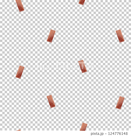 Watercolor pattern red dotted stripes, lines. Illustration festive confetti. Seamless print children's on background for design, fabric, baby clothes, textile, wallpaper, holiday, new year, christmas 124776148