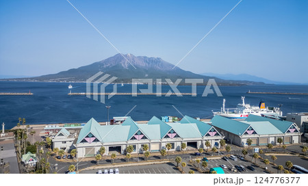 March 23 2025 View of a Harbor With Ships, Pier, and Waterfront Buildings, Japan March 23 2025 View of a Harbor With Ships, Pier, and Waterfront Buildings, Japan 124776377