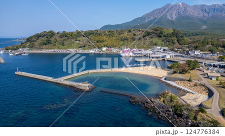 March 23 2025 Coastal Landscape With Mountain, Buildings, and Scenic, Japan 124776384