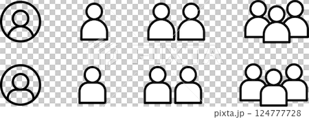 Person/person's My Page Icon Mark 2ai Person/person's My Page Icon Mark 2ai 124777728