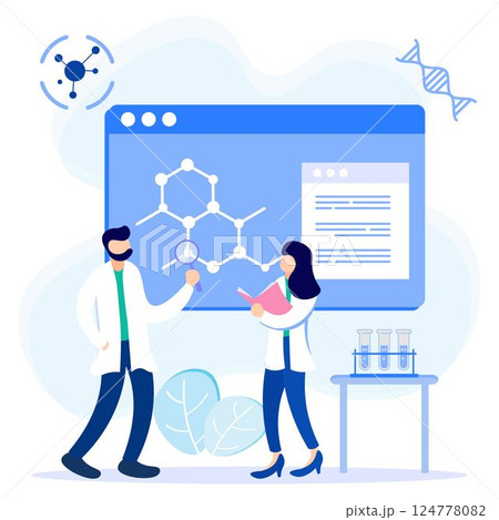 Illustration vector graphic cartoon character of science Illustration vector graphic cartoon character of science 124778082