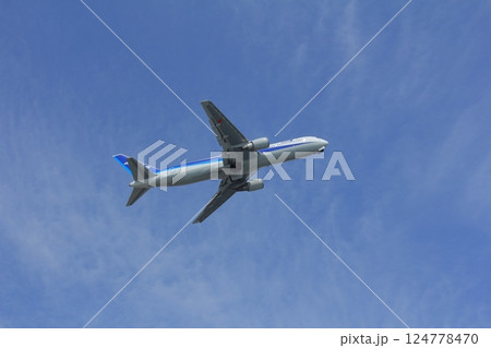 高知県 トリム広場から見た飛行機 高知県 トリム広場から見た飛行機 124778470