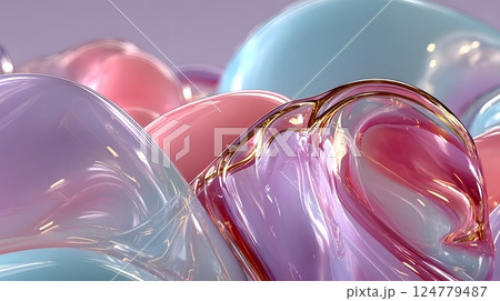 プレゼンや資料に抽象的で最先端なイメージ 124779487