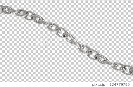 Silver Chain Link Design Silver Chain Link Design 124779799