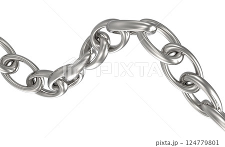 Silver Chain Link Design 124779801