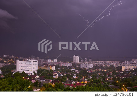 Extreme weather over residential city zone 124780101