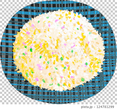 チャーハンのイラスト 124781299