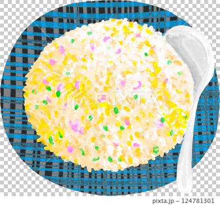 チャーハンのイラスト 124781301
