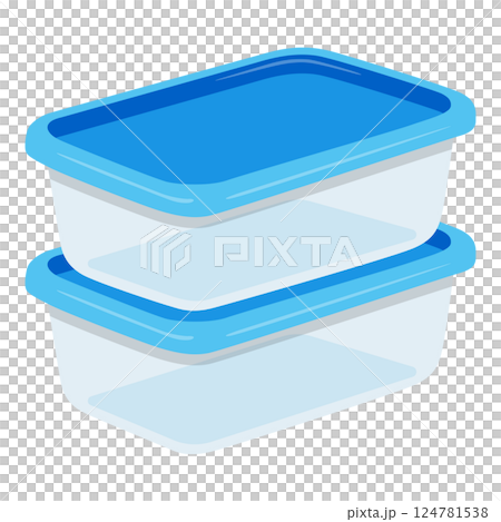 兩個堆疊的特百惠 124781538