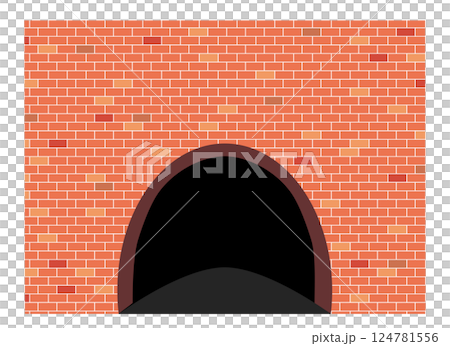 レンガのトンネル 124781556