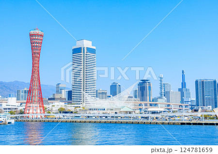 春の神戸港 兵庫県神戸市 春の神戸港 兵庫県神戸市 124781659