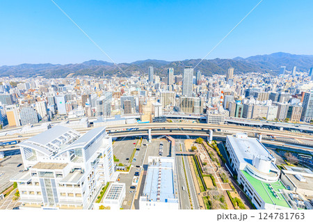 神戸ポートタワーから見た景色　兵庫県神戸市 124781763