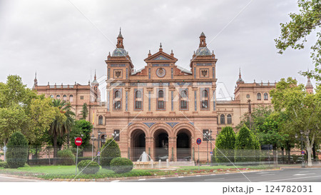 General Captaincy of II Military Region in Seville timelapse hyperlapse 124782031