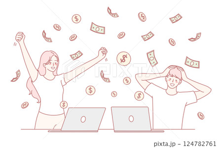 We are proudly celebrating the remarkable success we have achieved in digital earnings 124782761