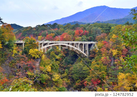 紅葉時期の鳴子峡 紅葉時期の鳴子峡 124782952