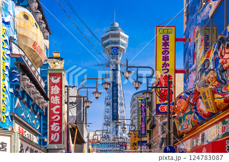 通天閣と新世界 124783087