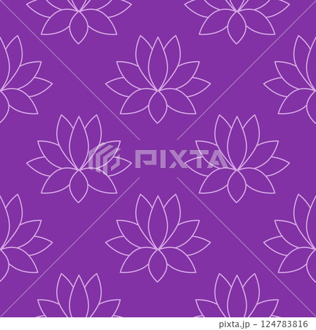 Silhouettes Magic symbols seamless pattern, with magical elements such as snake, eye, tarot cards, hand, skull. Witchcraft theme symbols and elements 124783816