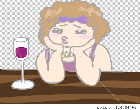 酒吧裡悲傷的女士 酒吧裡悲傷的女士 124784465