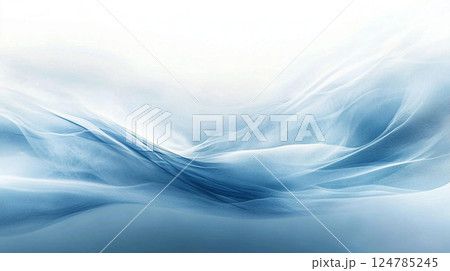 青白い煙が渦巻く抽象的な背景 124785245