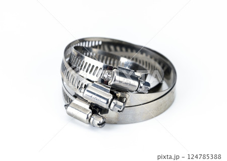 Durable rust-free 304 stainless steel hose clamps. Durable rust-free 304 stainless steel hose clamps. 124785388