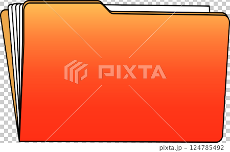 red file_folder icon 124785492
