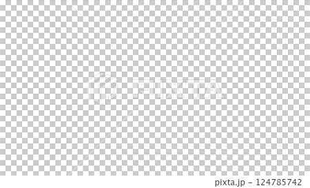 ノートのような薄いグレーの破線の罫線入りのシンプルな背景素材 - 横書き･18行 - 16:9 124785742