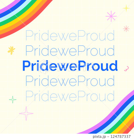 Express Yourself with Pride and Unity Colorful Celebration, vector illustration 124787337