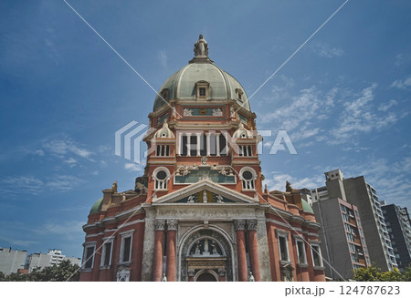 Church of the Immaculate Heart of Mary, located in the historic neighborhood of Magdalena, Peru 124787623