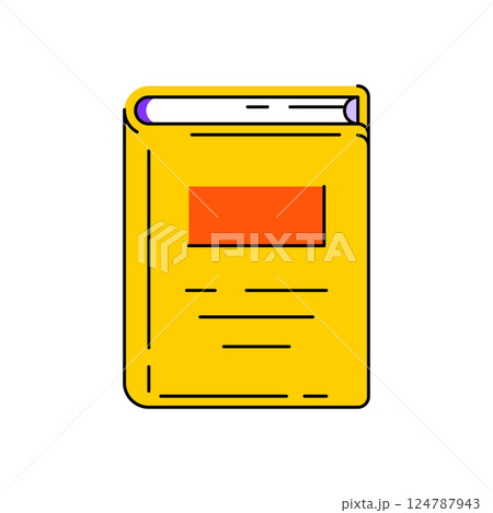 Illustrations of book. Image for education and school. 124787943