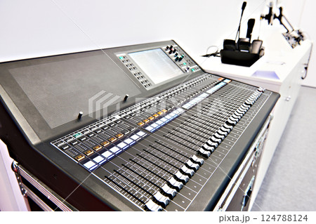 Digital professional audio mixing console Digital professional audio mixing console 124788124