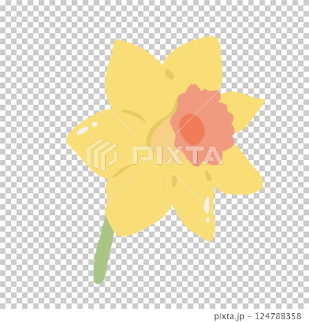 a daffodil Hand drawn illustration Easter Clipart element Invitations, gifts, greeting cards, print, textile a daffodil Hand drawn illustration Easter Clipart element Invitations, gifts, greeting cards, print, textile 124788358