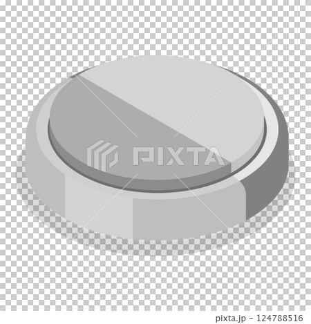 3D Isometric Flat  Illustration of Battery Set. Item 2 124788516