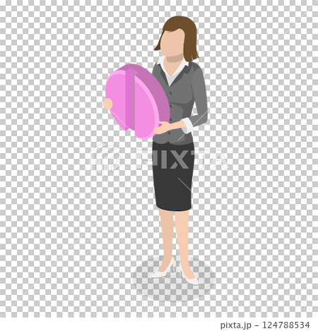 3D Isometric Flat  Illustration of Contraception. Item 4 124788534