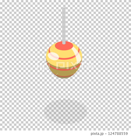 3D Isometric Flat  Set of Different Interior Lights. Item 3 124788559