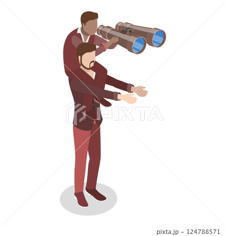 3D Isometric Flat Set of English Alphabet with People. Item 22 3D Isometric Flat Set of English Alphabet with People. Item 22 124788571