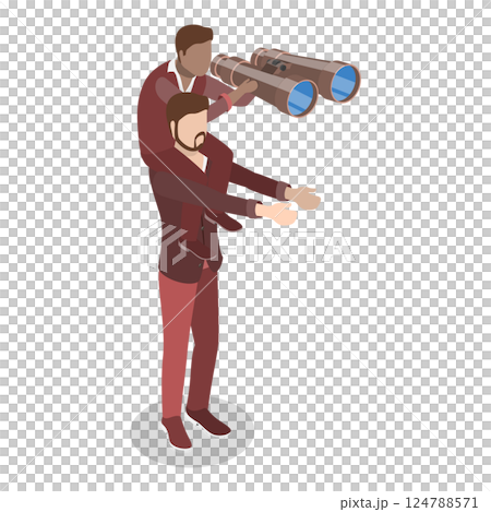 3D Isometric Flat Set of English Alphabet with People. Item 22 3D Isometric Flat Set of English Alphabet with People. Item 22 124788571