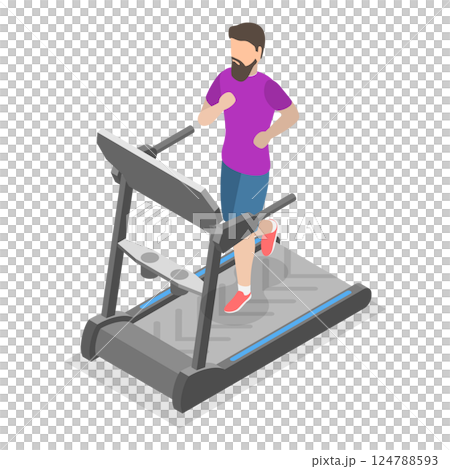 3D Isometric Flat Set of Different Physical Activities. Item 4 3D Isometric Flat Set of Different Physical Activities. Item 4 124788593