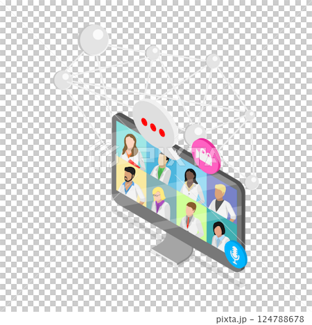 3D Isometric Flat Illustration of Diabets. Item 3 3D Isometric Flat Illustration of Diabets. Item 3 124788678