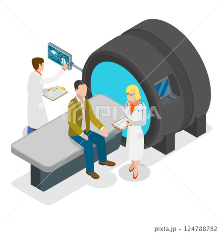 3D Isometric Flat Illustration of Instrumental Diagnostic Methods. Item 3 3D Isometric Flat Illustration of Instrumental Diagnostic Methods. Item 3 124788782