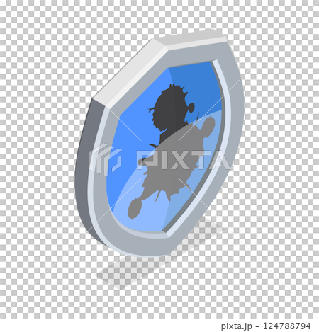 3D Isometric Flat Set of Protection Proof. Item 3 3D Isometric Flat Set of Protection Proof. Item 3 124788794