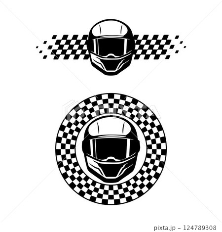 Sport racing helmet design 124789308