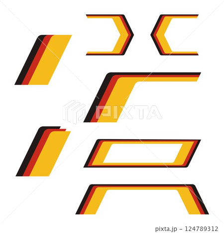 German colours racing design 124789312