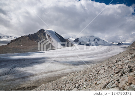 Altai tavan bogd national park landscape, Potanin Glacier, Mongolia Altai tavan bogd national park landscape, Potanin Glacier, Mongolia 124790372