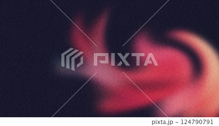 Abstract Gradient Film Grain Texture with Rich Orange and Black Tones Background. Colorful Abstract Soft Gradient Noise Texture In Warm Cool Green-Yellow Hues Background. Noise Red-Blue Backdrop 124790791