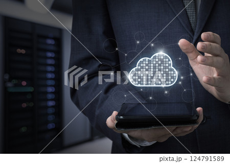 Digital cloud for managing the future. Digital cloud for managing the future. 124791589