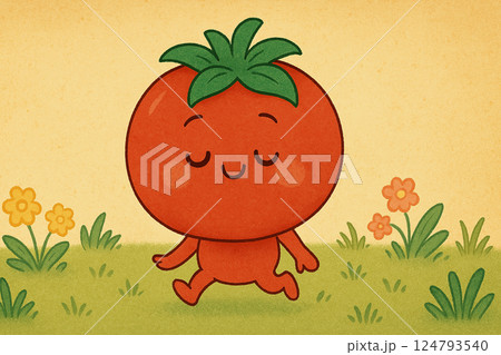 絵本の中のトマト 124793540